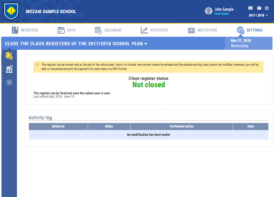 Хичээлийн жилийг хаах