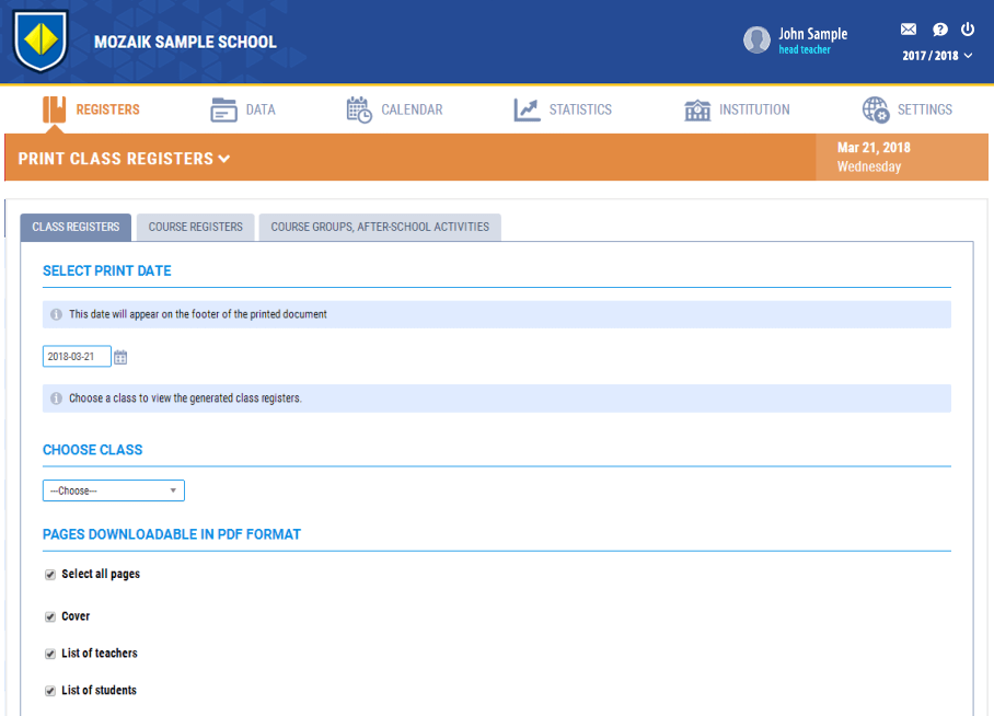 Бүртгэлийг бүхэлд нь хэвлэх