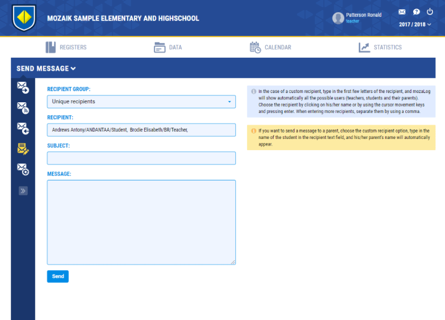 Багш нарт мессеж илгээх, багштай хүлээн авах цаг товлох