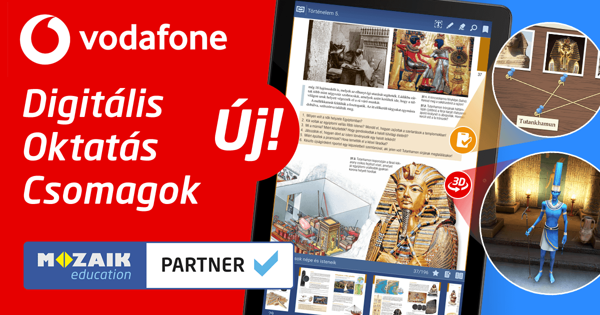 Új Digitális Oktatás Csomagok a Vodafone-nal