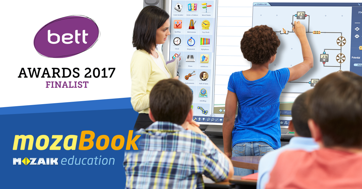 mozaBook a BETT Awards finalist in 2 categories