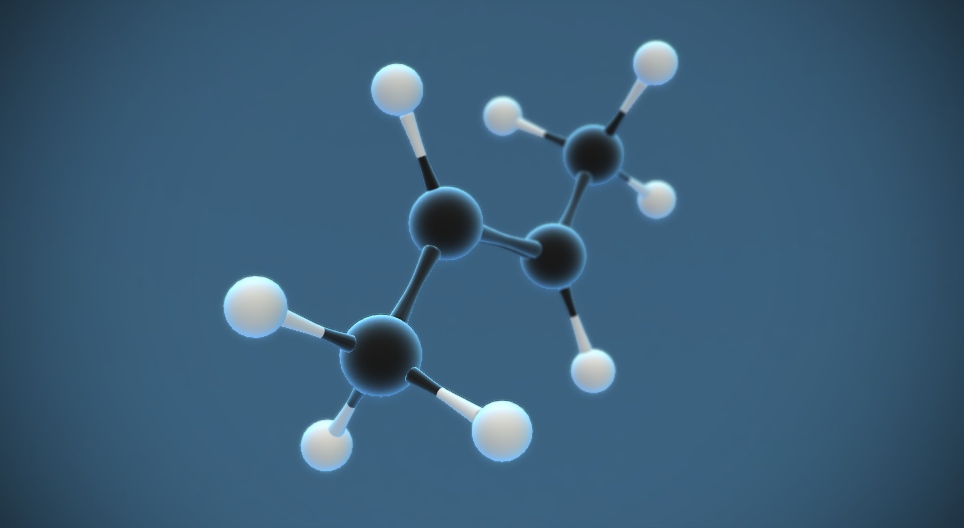 Транс 2 бутен (C₄H₈)