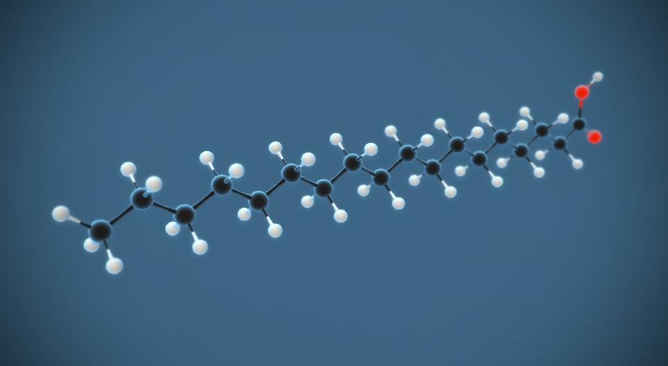 Стеарины хүчил (октадеканоик хүчил (C₁₇H₃₅COOH)