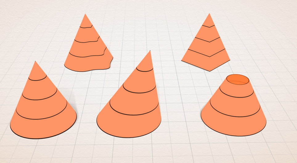 Конус хэлбэрийн биетүүд