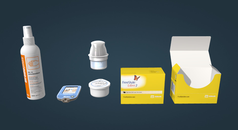 Freestyle Libre 2 tissue glucose meter