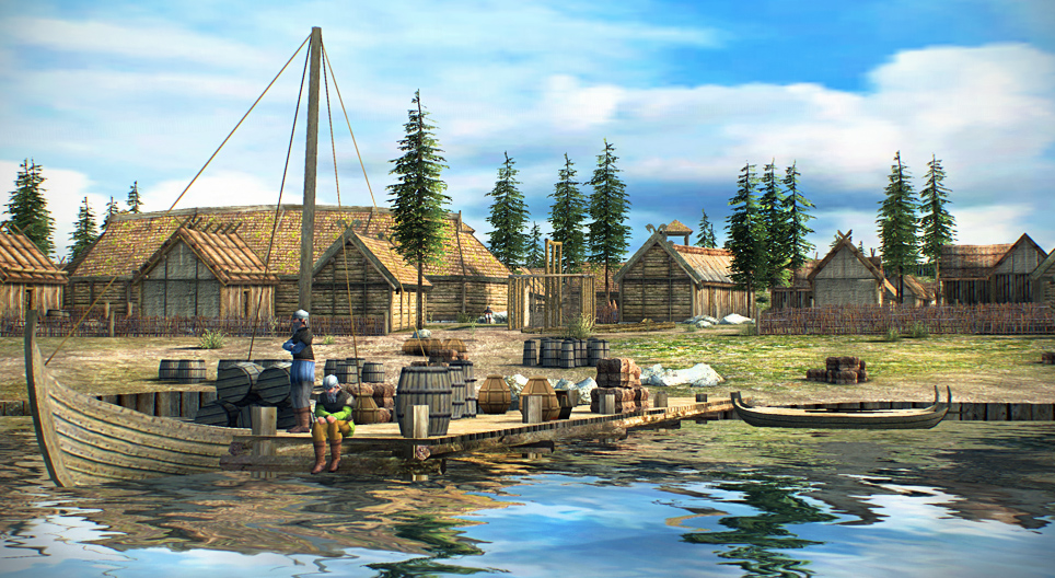 Викингийн суурин (X зуун)