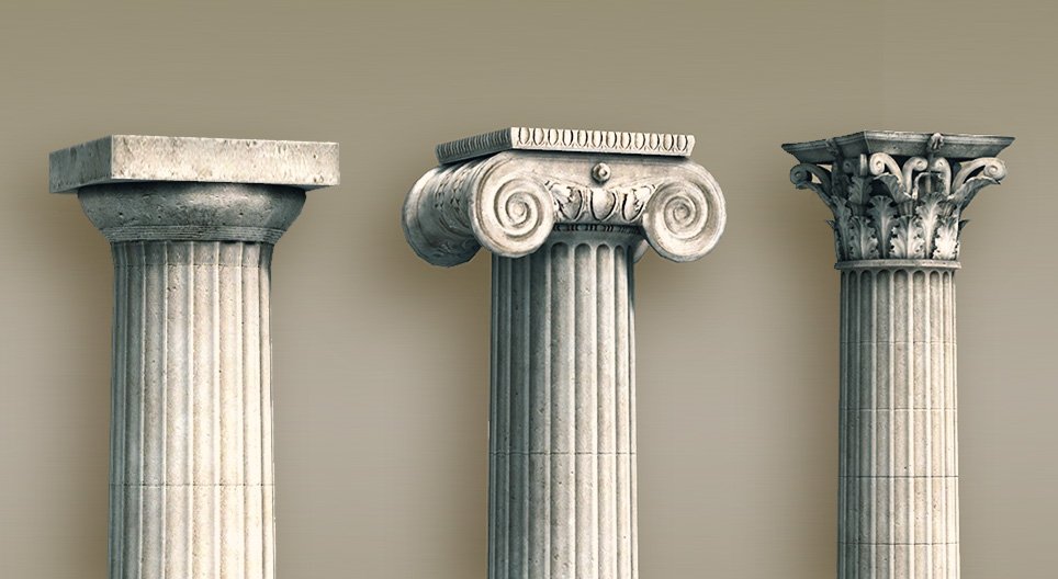 Эртний Грекийн багануудын төрөл