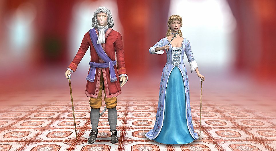 Хувцас (Баруун Европ, XVII зуун)