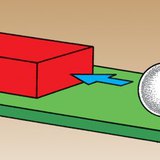 Соронзон ойртуулахад төмөр бөмбөлөг хөдөлж эхэлнэ