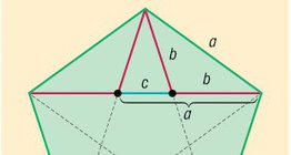 Зөв таван өнцөгт дэхь харьцаанууд
