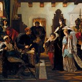 Madarász Viktor: Zrínyi Ilona a vizsgálóbíró előtt (1864)