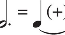 Цэгтэй хагас ноотны урт