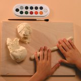Давст баримлын шавраар сальфетканы бөгж хийх - алхам 1