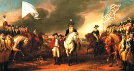 Йорктаунд Британичууд бууж өгч байгаа нь