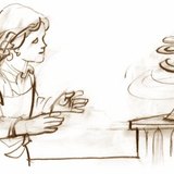 Радиатор дээр байрлуулсан цаасан могой нь халуун агаарын хөдөлгөөнийг маш сайн харуулдаг