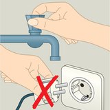 Цахилгаан төхөөрөмжид болон газардуулсан зүйлд нэг зэрэг хүрч болохгүй