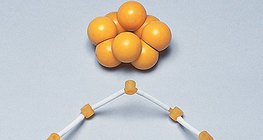 Хүхрийн молекулын бөмбөлөг, иштэй бөмбөлөг загвар