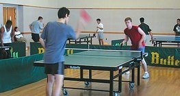 Ширээний теннисийн бөмбөг нь целлулоидоор хийгдсэн байдаг