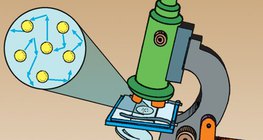 Брауны хөдөлгөөнийг микроскопоор ажиглаж болно