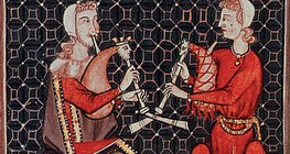 Трубадуруудыг дүрсэлсэн миниатюр