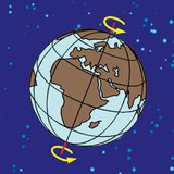 Дэлхий тэнхлэгээ ойролцоогоор 24 цагт нэг удаа тойрон эргэдэг.