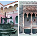 Сэргээн босгосон Вишеградын ордны гол үзмэр нь улаан гантиг усан оргилуур болон арслантай усан оргилуур юм.