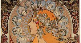 Алфонс Муча: La Plume Календар (зурагт хуудас, Art Nouveau)