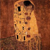 Густав Климт: Үнсэлт (1907-1908, Art Nouveau)