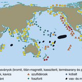 Üledéskőzet- és érclelőhelyek a világtengerben