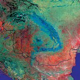 Карпатын сав газрын хиймэл дагуулын зураг