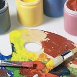 Палитр дээр өнгө холих