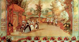 Гайдн Эстерхазад клавес тоглонгоо дуурийн тоглолт удирдаж байгаа нь