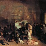 Густав Курбет: Зураачийн студи (1855, реализм)