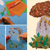 Creating a mushroom from mosaic