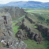 Thingvellir, situated in a rift valley in Iceland 