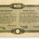 Korabeli cukorgyári részvény