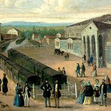 A pesti vasútállomás, az ún. indóház (1854)