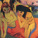 Эрнст Людвиг Киршнер: Нүцгэн охидын яриа (1910 он, Экспрессионизм)