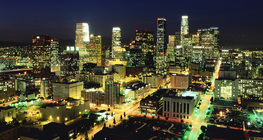 Лос Анжелес хотын төвийн шөнийн дүр зураг