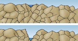 Альпийн нурууны гол V хэлбэрийн хөндийг огтолж байгаа нь