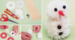 Помпоноор цасан хүн хийх