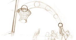 Бөмбөгийг шидэхэд бөмбөг агаарт хөөрөн, таталцлын хүчний орон ихэсч, бөмбөг доош унахад таталцлын хүчний орон багасдаг.