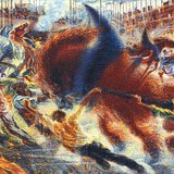 Умберто Боччони - Хот дахь бослого (1911-1912, Футуризм)