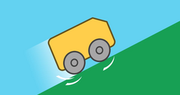 Starting a car on a slope