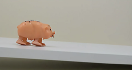 Motion of a walking toy on an inclined plane