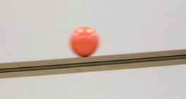Motion of a ball on an inclined plane