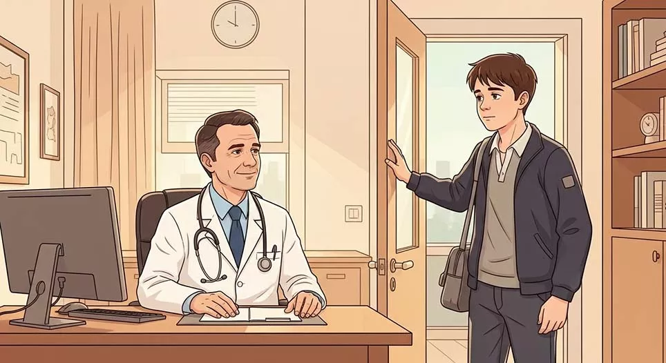 At the doctor's