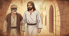 Healing the blind man