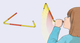 Turbine of three straws